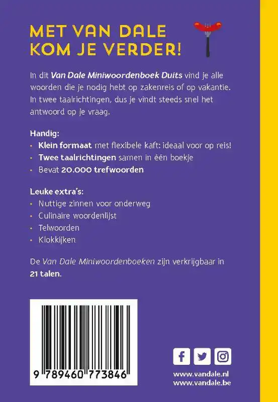 VAN DALE MINIWOORDENBOEK DUITS