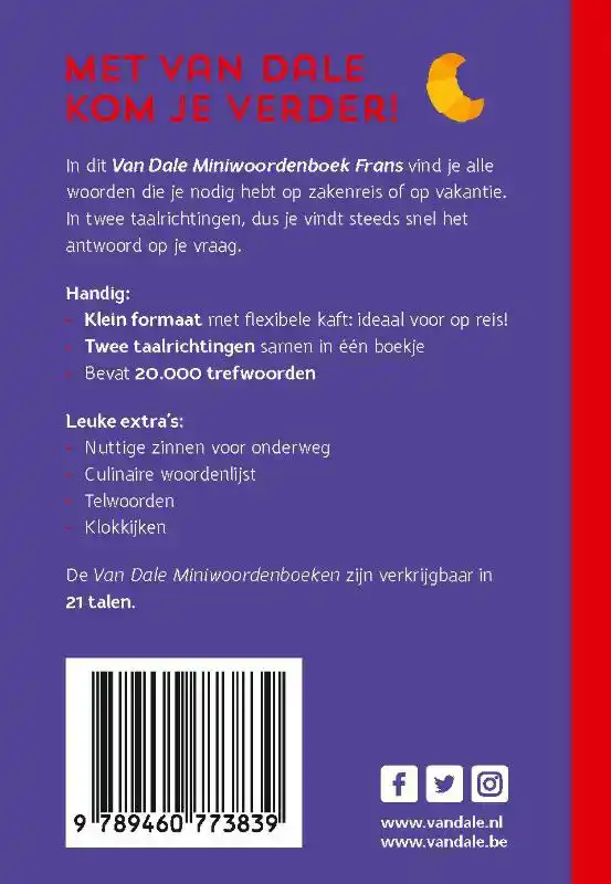 VAN DALE MINIWOORDENBOEK FRANS