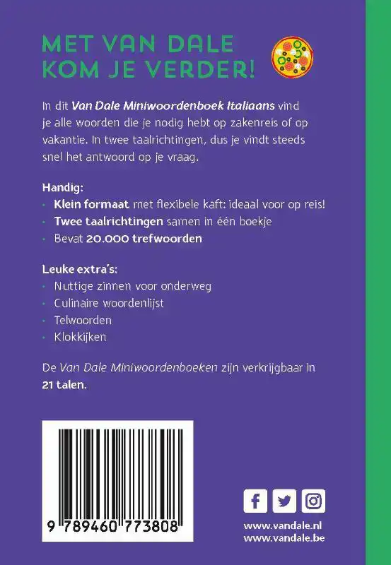 VAN DALE MINIWOORDENBOEK ITALIAANS
