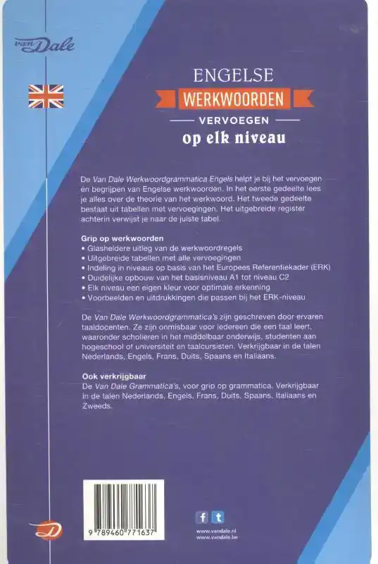 VAN DALE WERKWOORDGRAMMATICA ENGELS