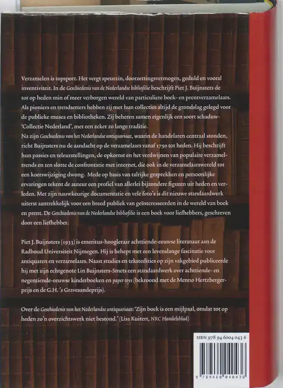 GESCHIEDENIS VAN DE NEDERLANDSE BIBLIOFILIE