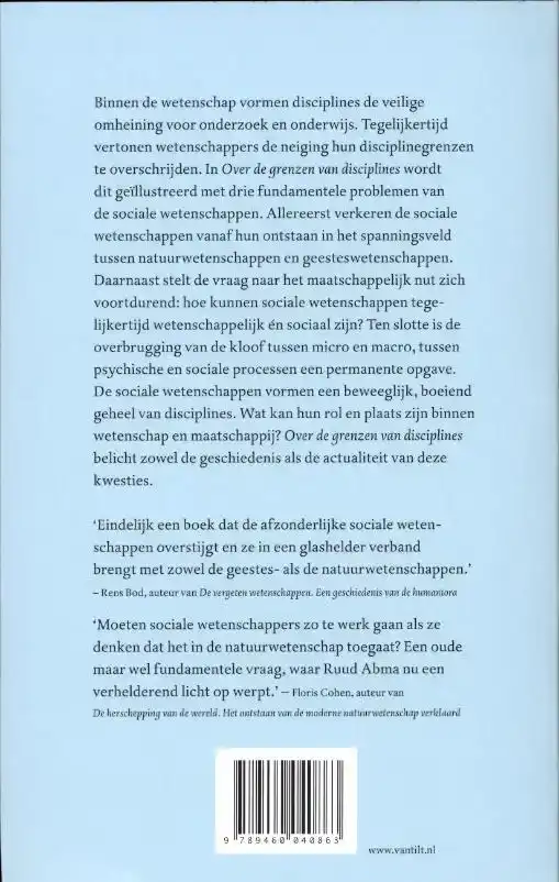 OVER DE GRENZEN VAN DISCIPLINES