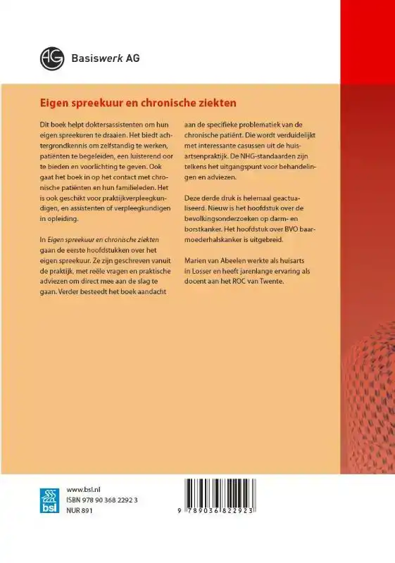 EIGEN SPREEKUUR EN CHRONISCHE ZIEKTEN