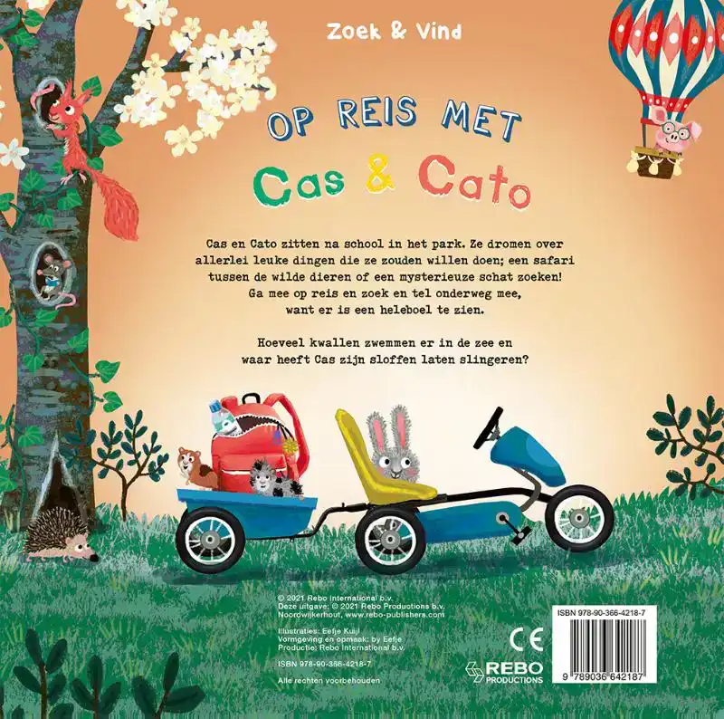 OP REIS MET CAS & CATO - ZOEKBOEK