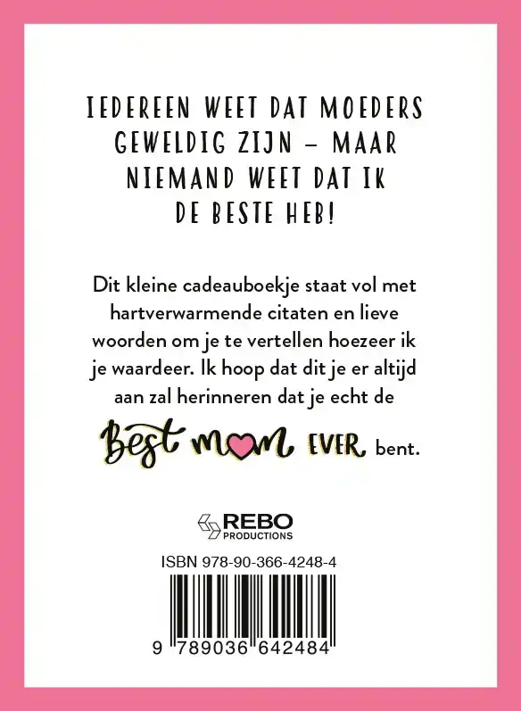 FOR THE BEST MUM EVER - CADEAUBOEKEN
