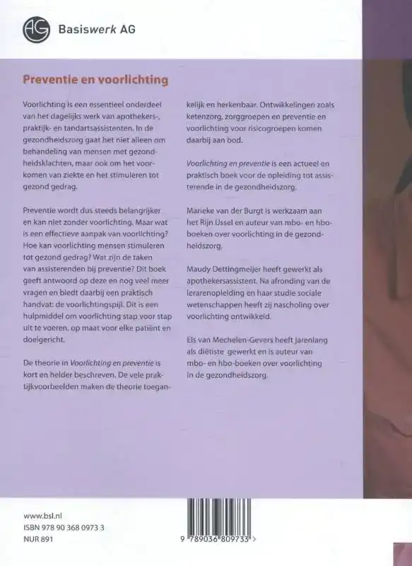 PREVENTIE EN VOORLICHTING