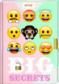 DAGBOEK EMOJI GIRLS BIG SECRETS SET VAN 3