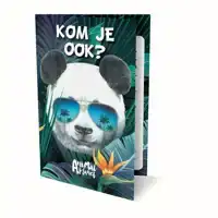 UITNODIGINGEN PANDA 13.5X9CM