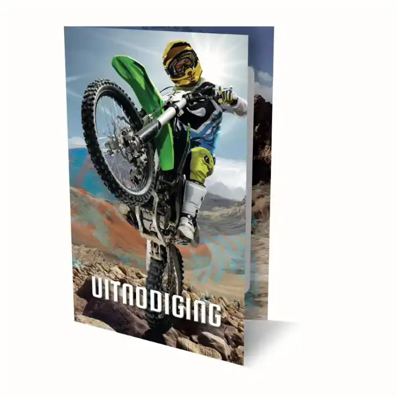 UITNODIGING MOTORCROSS 9X14CM