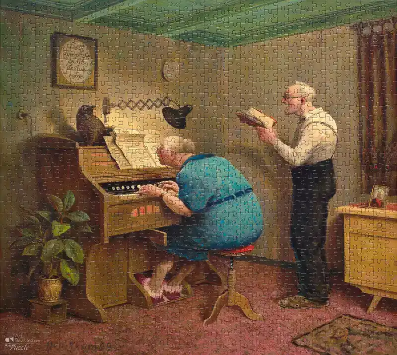 ZOALS DE OUDEN ZONGEN PUZZEL 1000 STUKJES ART REVISITED