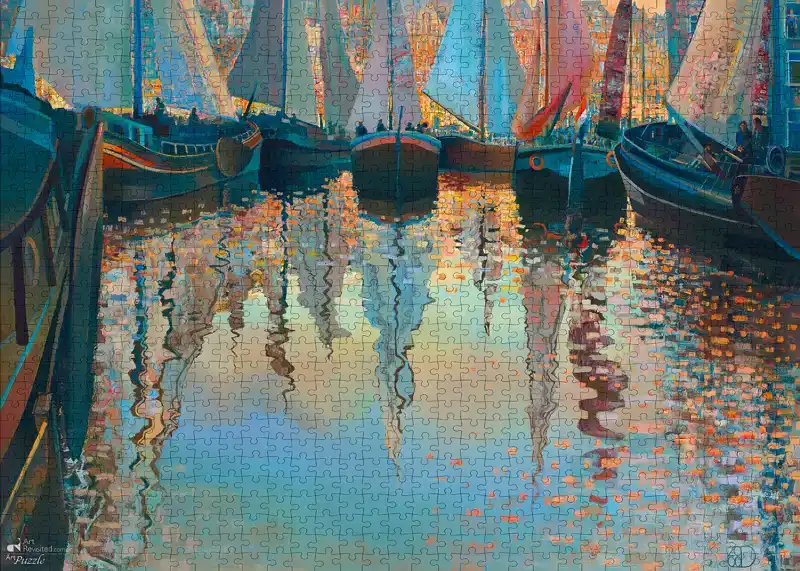 TON DUBBELDAM - FLOATING RATATOUILLE - PUZZEL 1000 STUKJES ART REVISITED