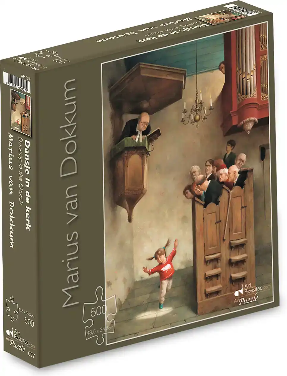 MARIUS VAN DOKKUM - DANSJE IN DE KERK - PUZZEL 500 STUKJES ART REVISITED
