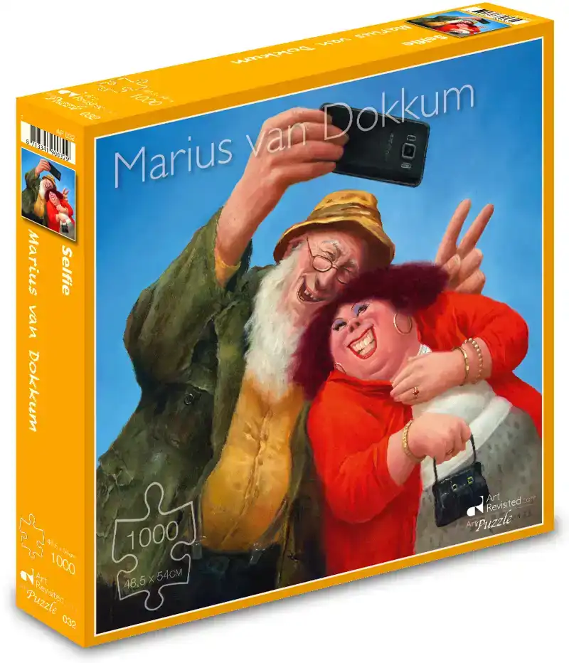 MARIUS VAN DOKKUM - SELFIE - PUZZEL 1000 STUKJES ART REVISITED