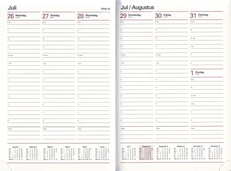 COMBI AGENDA GROOT WEEK 2026