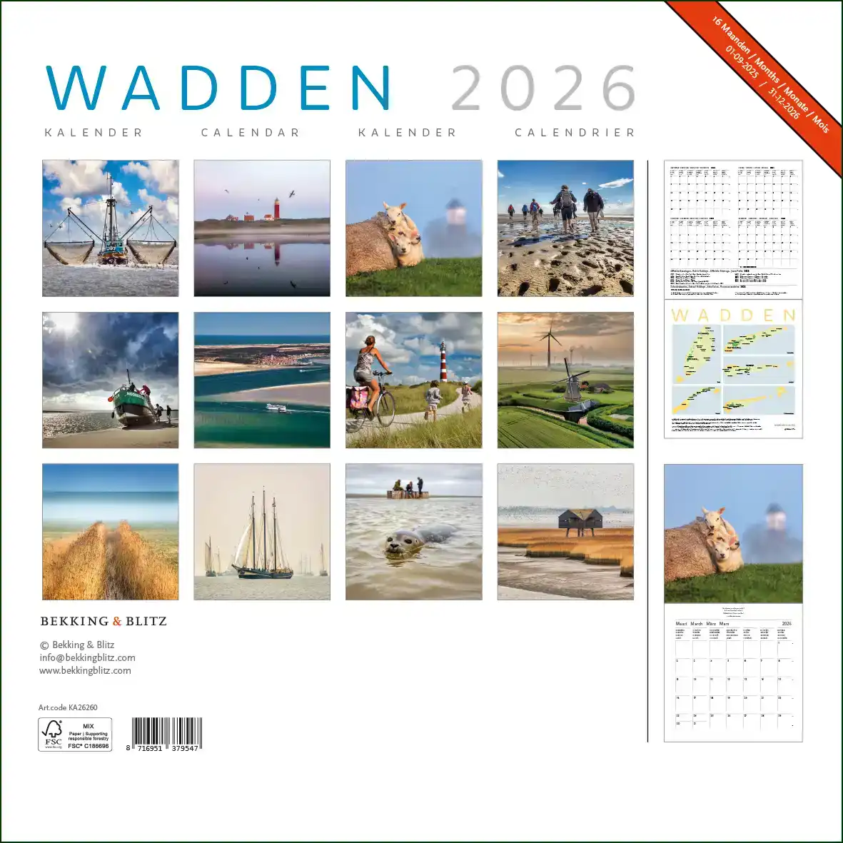 WADDEN MAANDKALENDER 2026