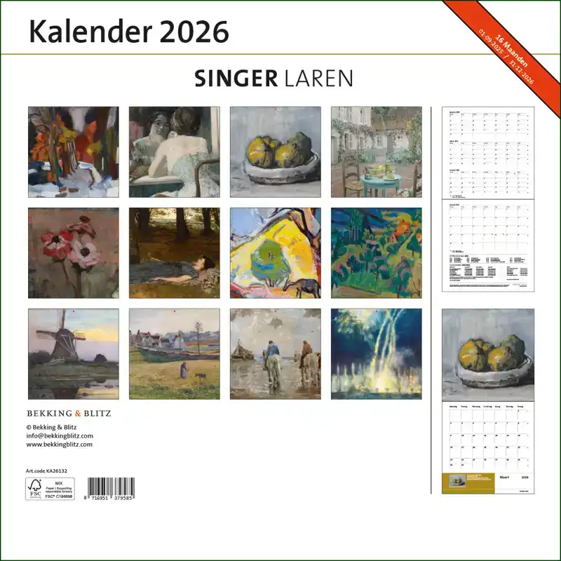SINGER LAREN MAANDKALENDER 2026