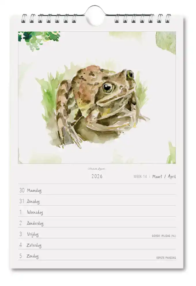 MICHELLE DUJARDIN, CONNECT WITH NATURE, WEEKKALENDER 2026
