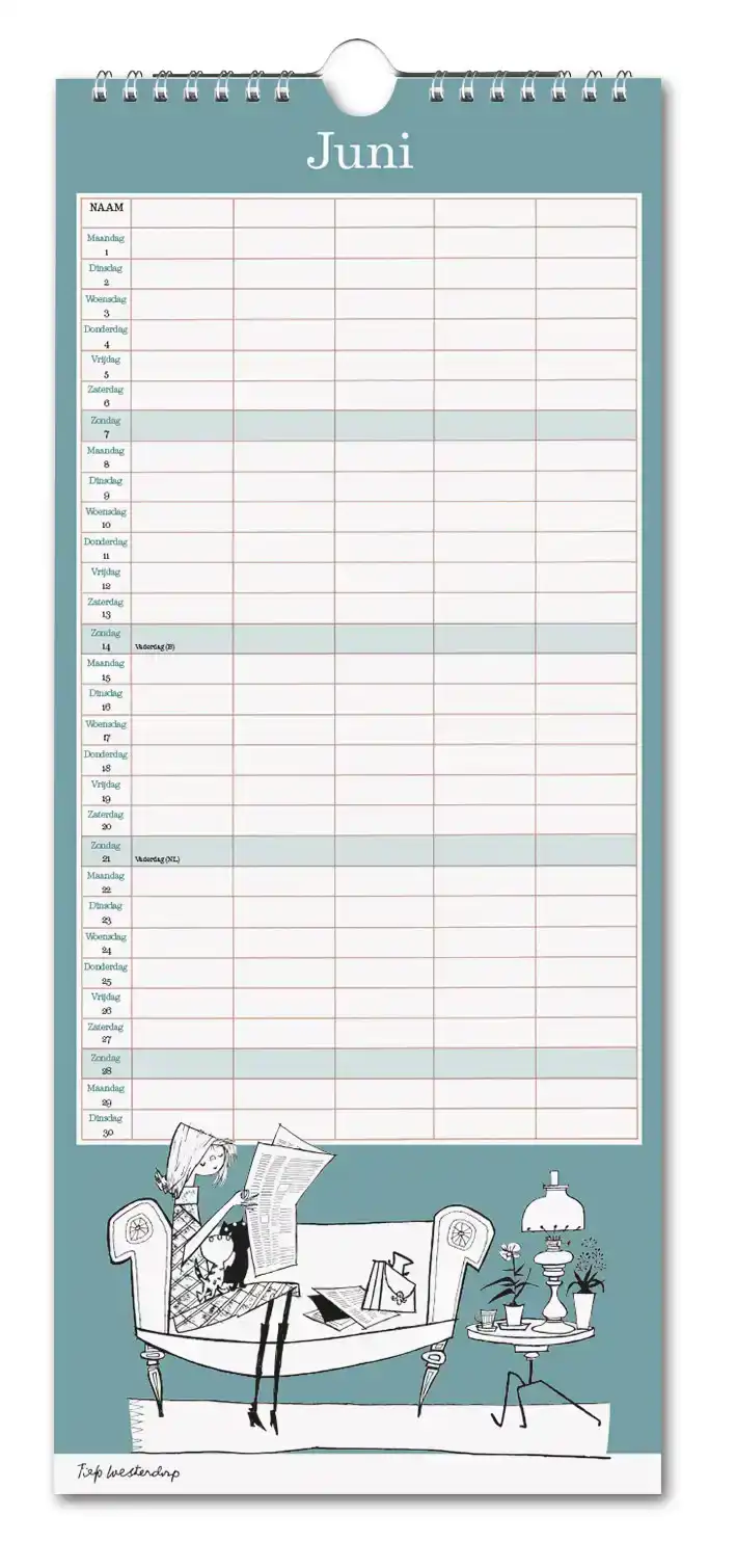 FIEP WESTENDORP FAMILIEKALENDER 2026