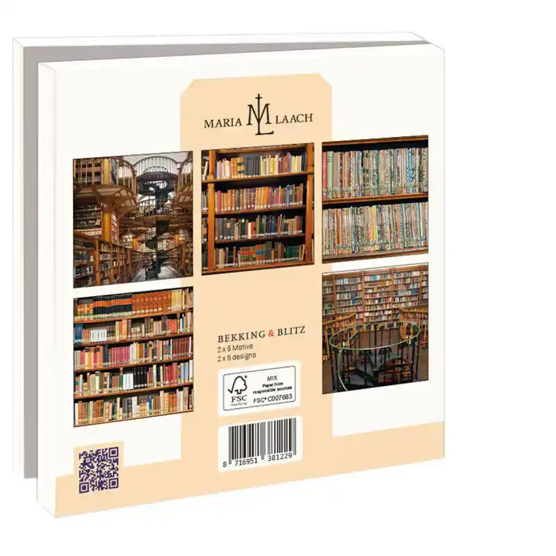 KAARTENMAPJE BOEKEN KLOOSTERBIBLIOTHEEK