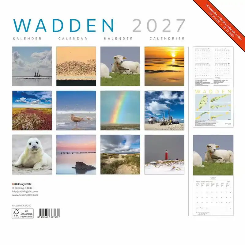 WADDEN MAANDKALENDER 2027