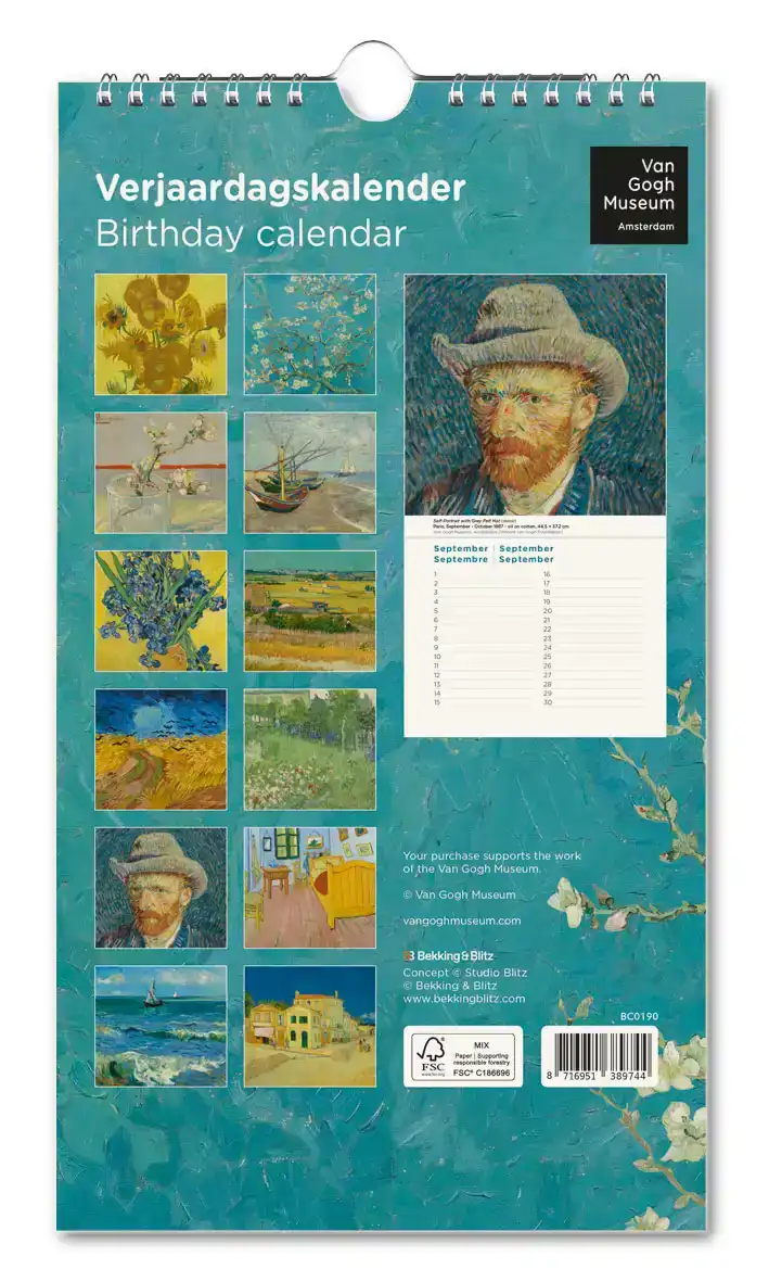 VERJAARDAGSKALENDER: VAN GOGH, VAN GOGH MUSEUM