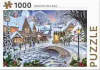 REBO LEGPUZZEL 1000 STUKJES - WINTER VILLAGE