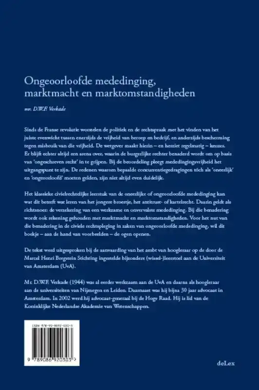 ONGEOORLOOFDE MEDEDINGING, MARKTMACHT EN MARKTOMSTANDIGHEDEN