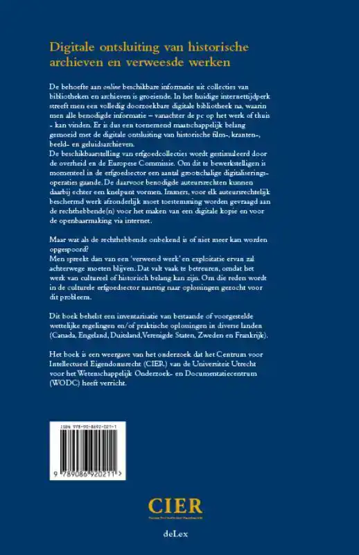 DIGITALE ONTSLUITING VAN HISTORISCHE ARCHIEVEN EN VERWEESDE