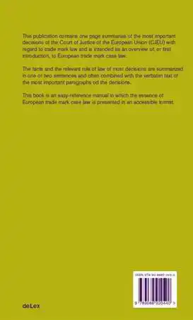 TRADEMARK CASE LAW CJEU