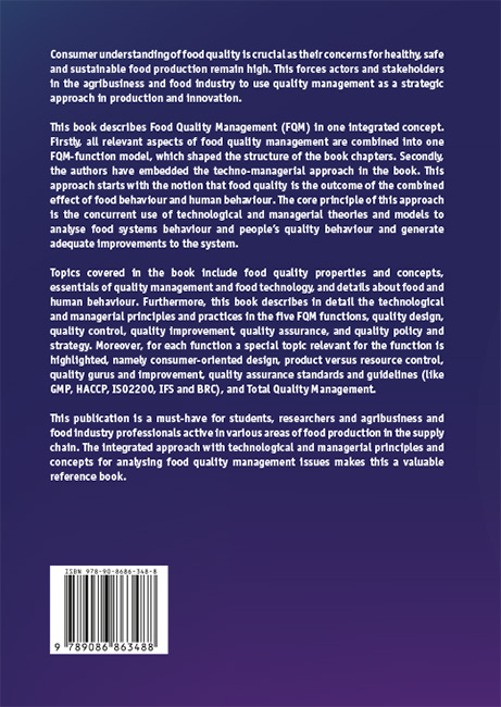 FOOD QUALITY MANAGEMENT