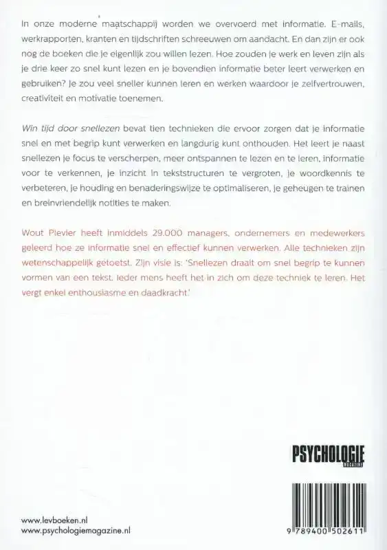 WIN TIJD DOOR SNELLEZEN