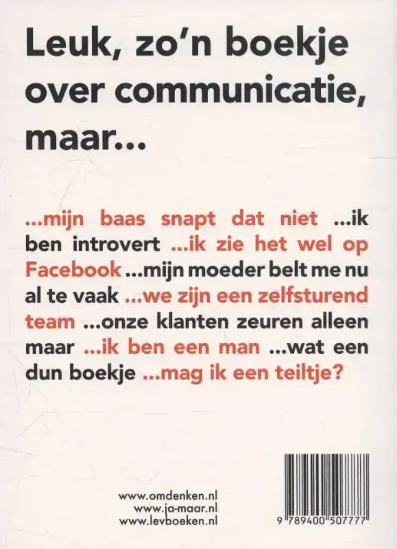 OMDENKEN IN COMMUNICATIE