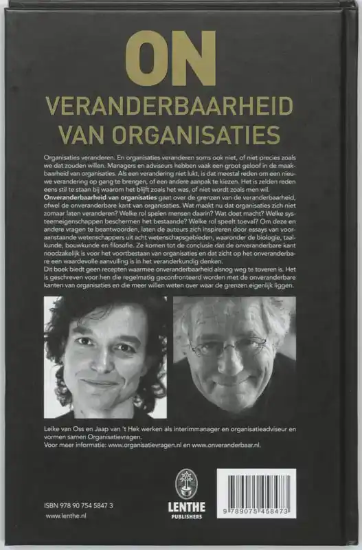 ONVERANDERBAARHEID VAN ORGANISATIES