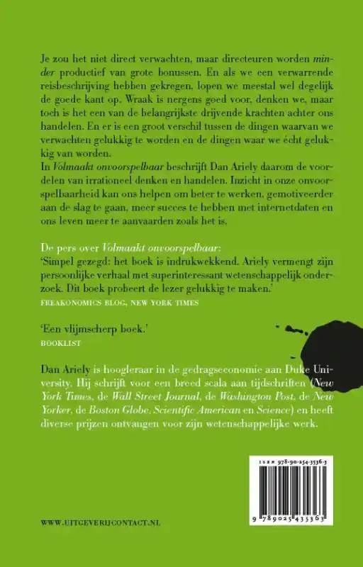 VOLMAAKT ONVOORSPELBAAR