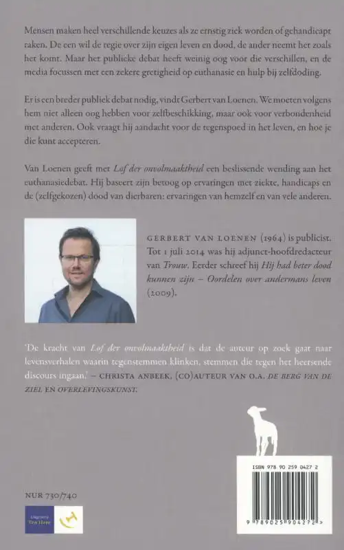 LOF DER ONVOLMAAKTHEID