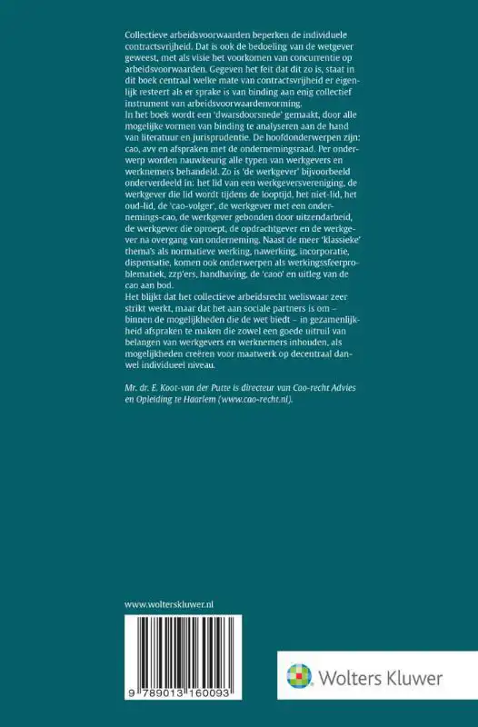 COLLECTIEVE ARBEIDSVOORWAARDEN EN INDIVIDUELE CONTRACTSVRIJH