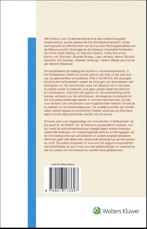 INVLOED VAN SCHULDEISERS IN INSOLVENTIEPROCEDURES
