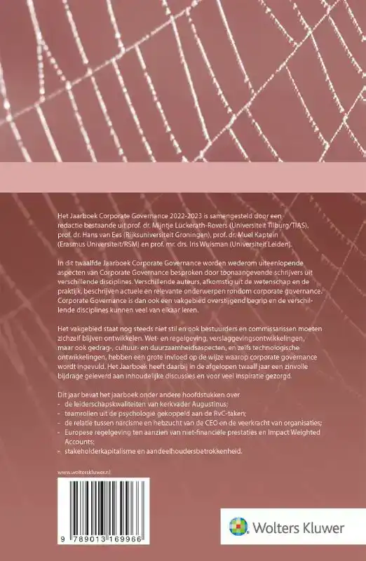 JAARBOEK CORPORATE GOVERNANCE 2022-2023