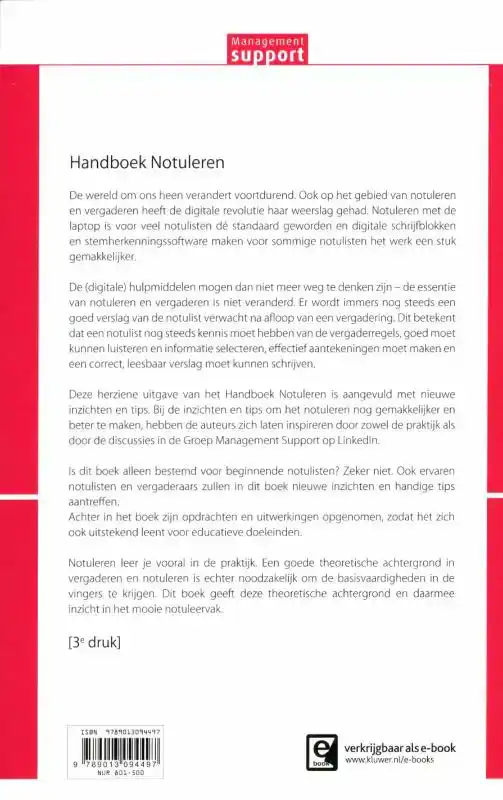 HANDBOEK NOTULEREN