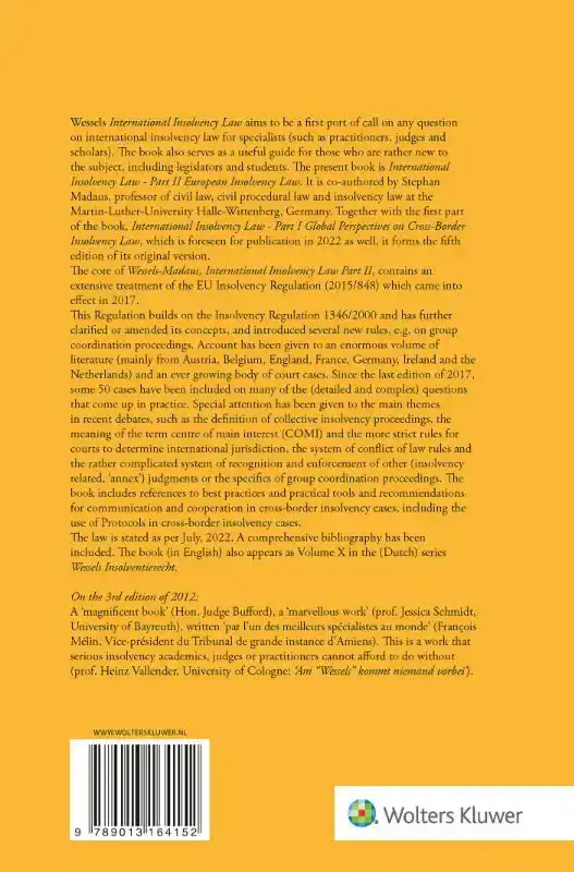 INTERNATIONAL INSOLVENCY LAW PART II
