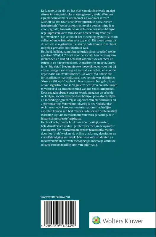 PLATFORMISERING, ALGORITMISERING EN SOCIALE BESCHERMING