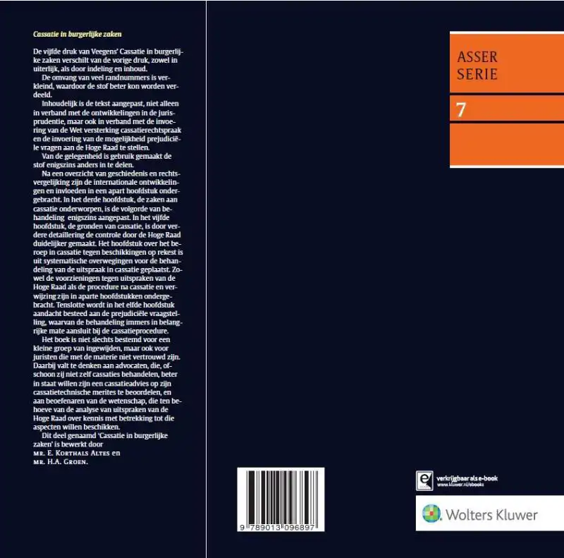 CASSATIE IN BURGERLIJKE ZAKEN