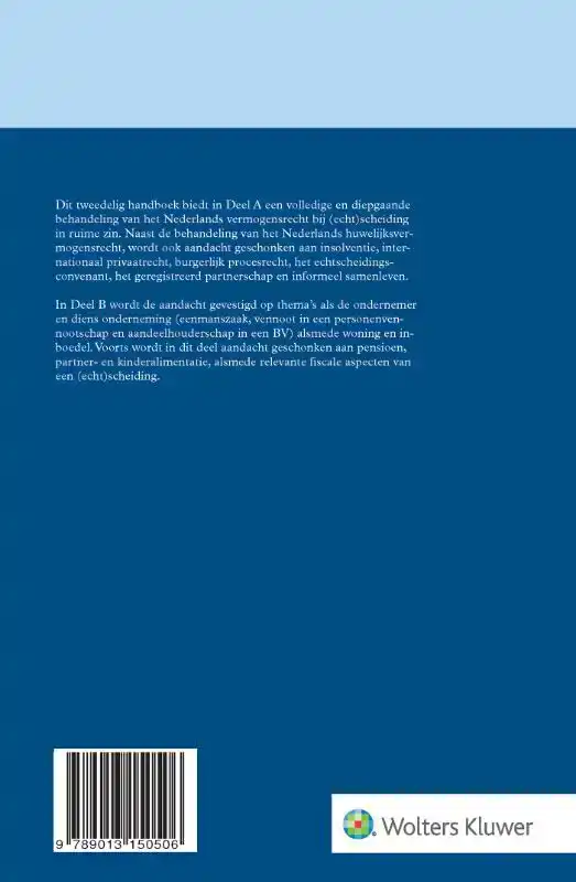 HANDBOEK NEDERLANDS VERMOGENSRECHT BIJ SCHEIDING DEEL B
