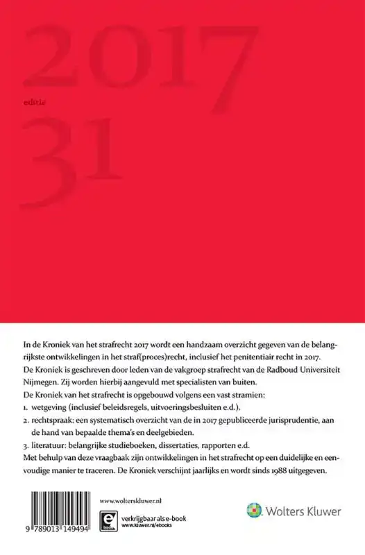 KRONIEK VAN HET STRAFRECHT