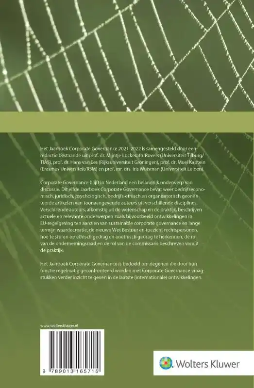 JAARBOEK CORPORATE GOVERNANCE