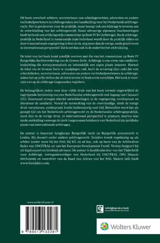 NEDERLANDS ARBITRAGERECHT