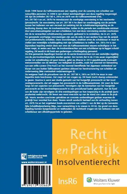 VOORLOPIGE VOORZIENINGEN EN DWANGREGELING IN HET SCHULDSANER