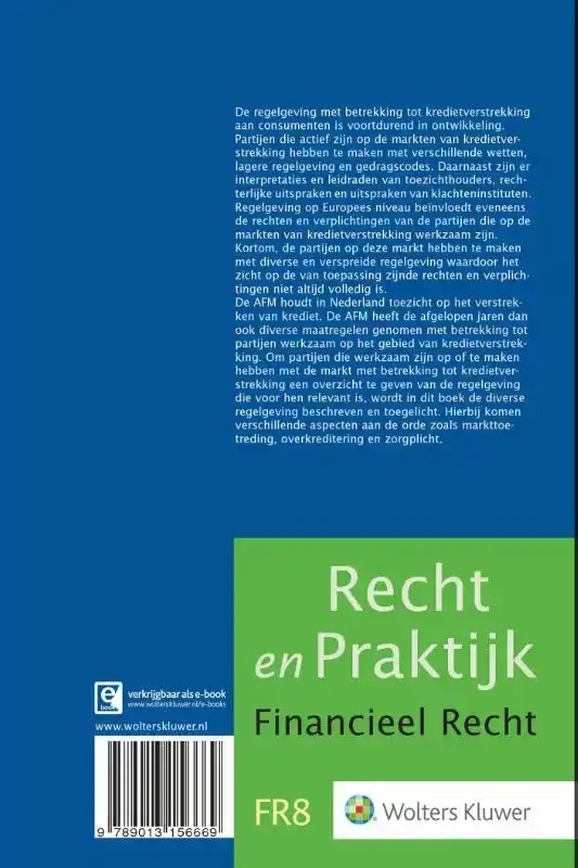 KREDIETVERSTREKKING AAN CONSUMENTEN