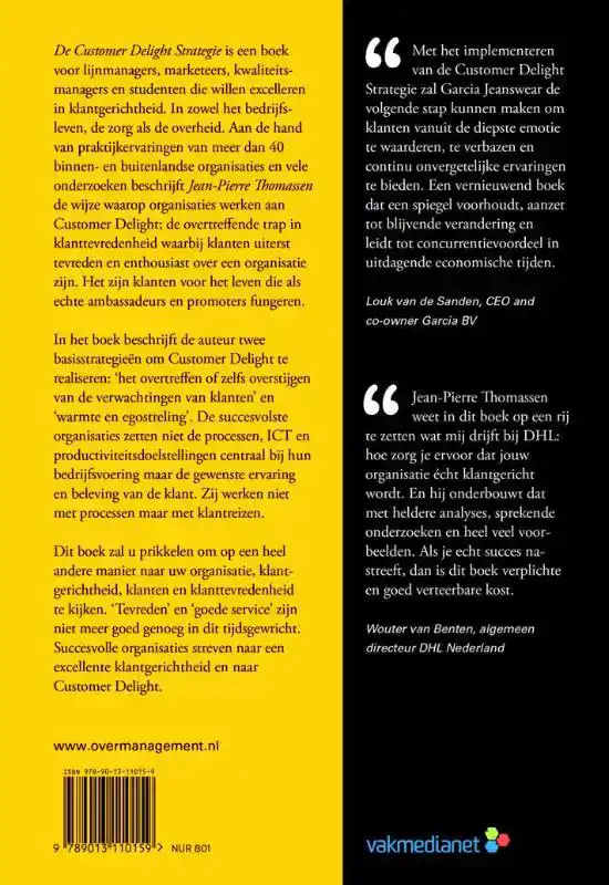 DE CUSTOMER DELIGHT STRATEGIE