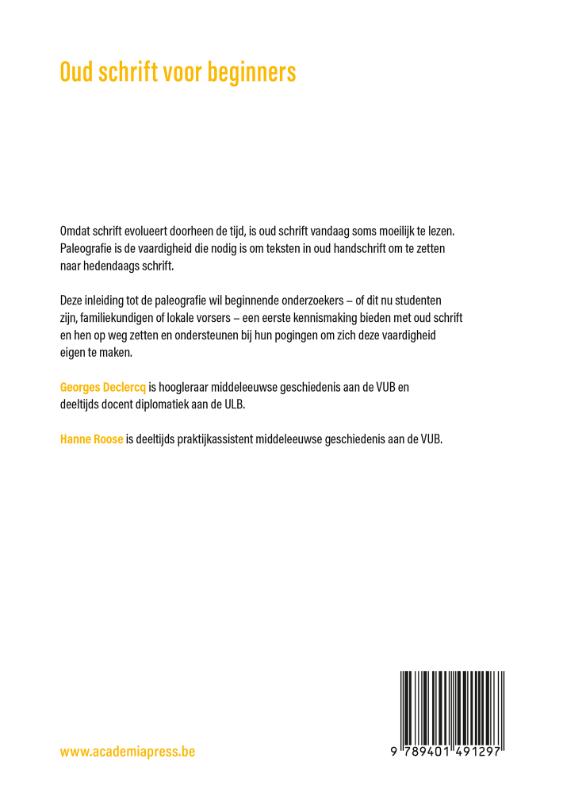 OUD SCHRIFT VOOR BEGINNERS